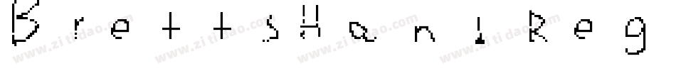 BrettsHand Regular字体转换